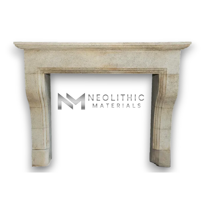Limestone Fireplace Mantel